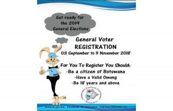 VOTER REGISTRATION FOR BOTSWANA 2019 GENERAL ELECTIONS